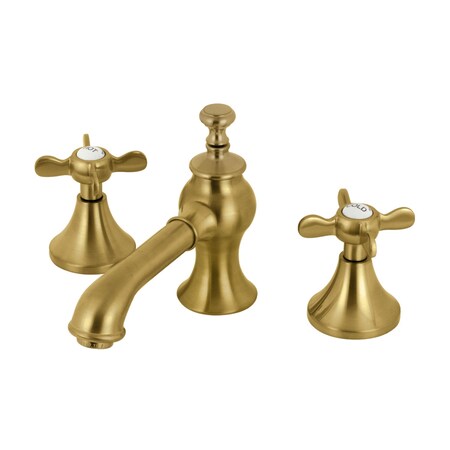 Kingston Brass KC7067BEX Essex 8" Widespread Bathroom Faucet, Brushed Brass KC7067BEX